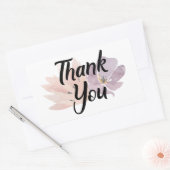 Hartelijk dank voor Floral Rechthoekige Sticker (Envelop)