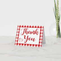 Hartelijk dank voor Gingham Red White Checks Rusti