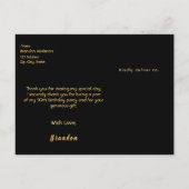 Hartelijk dank voor het 50ste verjaardag briefkaar briefkaart (Achterkant)