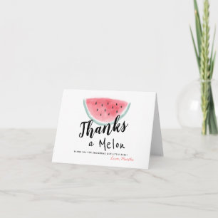 Hartelijk dank voor het Baby shower Melon Watermel Bedankkaart