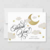 Hartelijk dank voor het Baby shower van Moon Stars