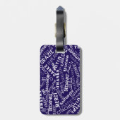 Hartelijk dank voor het Bagagelabel voor meertalig (Achterkant verticaal)