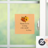 Hartelijk dank voor het dragen van gezichtsmasker raamsticker (Huis)