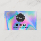 Hartelijk dank voor het elegant Holographic Drip i Visitekaartje (Achterkant)