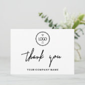 Hartelijk dank voor het feit dat u het Logo-minima Kaart (Staand voorkant)