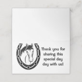 Hartelijk dank voor het Hoefijzer van de Black Hor (Buitenkant ongevouwen)