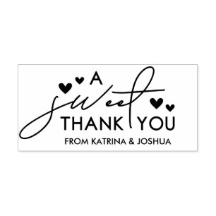 Hartelijk dank voor het huwelijk 	rubberstempel