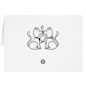 Hartelijk dank voor het katje Lovers Wedding Kitte (Achterkant Horizontaal)