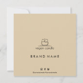 Hartelijk dank voor het moderne Visitekaartje voor Bedankkaart (Achterkant)