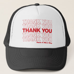 Hartelijk dank voor het ontwerp van uw tas - rood trucker pet