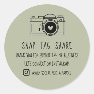 Hartelijk dank voor het onverwacht Label Share Soc