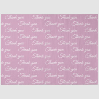 Hartelijk dank voor het pakpapier tissuepapier
