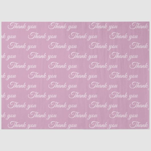 Hartelijk dank voor het pakpapier tissuepapier (Voorkant)