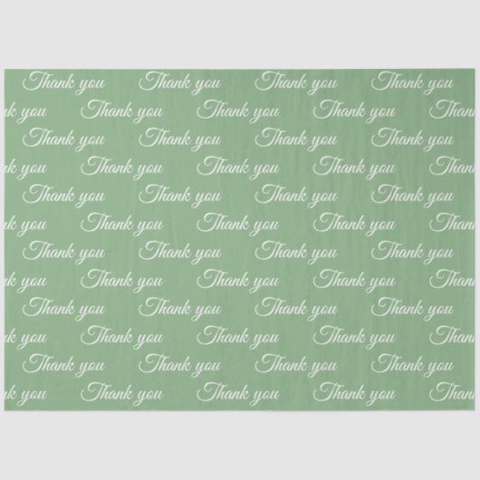 Hartelijk dank voor het pakpapier tissuepapier (Voorkant)