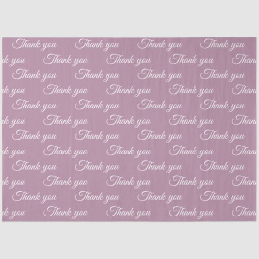 Hartelijk dank voor het pakpapier tissuepapier (Voorkant)