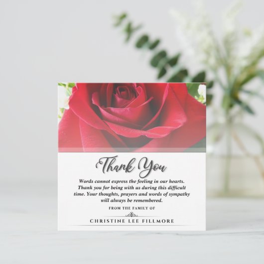 Hartelijk dank voor het Plein van de Schimmelrode Bedankkaart (Staand voorkant)