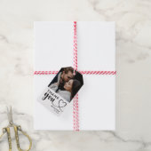Hartelijk dank voor het script Black & White Photo Cadeaulabel (Met Touw)