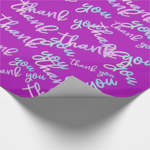 Hartelijk dank voor het script Mermaid Pink Fuchsi Cadeaupapier