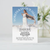 Hartelijk dank voor het sympathie van de speciale  kaart (Staand voorkant)