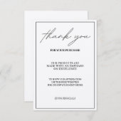 Hartelijk dank voor het traditionele handmatige tu (Voorkant / Achterkant)