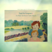 Hartelijk dank voor het venster Verpletteren van z Raamsticker (Vel 3)