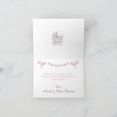 Hartelijk dank voor het vervoer van Ivory Pink Gi Bedankkaart (Binnen)