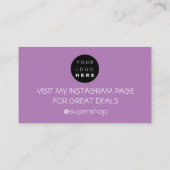 Hartelijk dank voor het VIOLE KORTKORTKORTING INKO Visitekaartje (Achterkant)