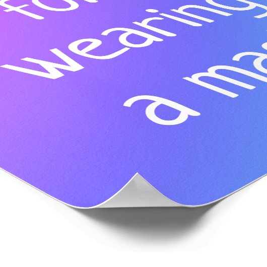 Hartelijk dank voor het voeren van een Poster Mask (Hoek)