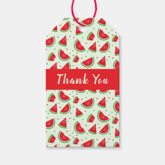 Hartelijk dank voor het watermeloensysteem Melon F Cadeaulabel (Voorkant)