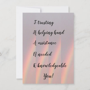 Hartelijk dank voor het Wenskaart met rism Flat