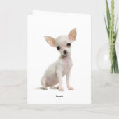 Hartelijk dank voor het Wenskaart van Chihuahua Pu Bedankkaart (Achterkant)