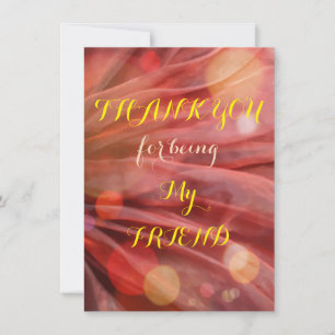 Hartelijk dank voor het Wenskaart van de Vriend Fl