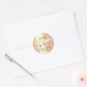 Hartelijk dank voor het Wereldbol Golden Wereldkaa Ronde Sticker (Envelop)