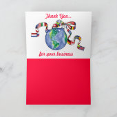 Hartelijk dank voor kerstfeestjes bedankkaart (Binnen)