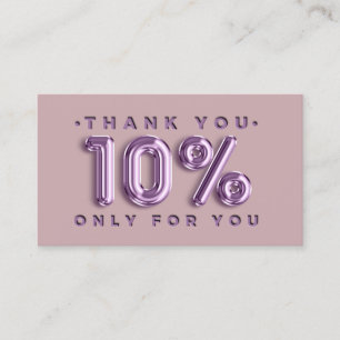 Hartelijk dank voor Logo QRCODE 10%OFF Korting Cod Visitekaartje