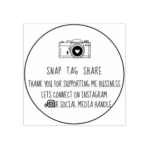 Hartelijk dank voor onverwacht Label Share Social  Rubberstempel