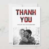 Hartelijk dank voor Rustic Red Pset-fotokaart Kaart (Voorkant)