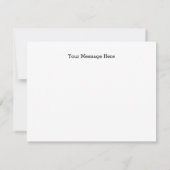 Hartelijk dank voor Rustic Wood String Lights Note Notitiekaartje (Achterkant)