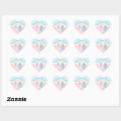 Hartelijk dank voor Twins Blue en Roze stickers (Vel)