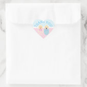 Hartelijk dank voor Twins Blue en Roze stickers (Tas)