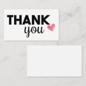 Hartelijk dank voor unieke visitekaartjes (Voorkant / Achterkant)