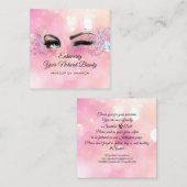 Hartelijk dank voor uw aankoop van het merk Roze Vierkante Visitekaartje (Voorkant / Achterkant)