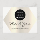 Hartelijk dank voor uw aankoop White Gold Logo Briefkaart (Voorkant)