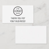Hartelijk dank voor uw bedrijf visitekaartje (Voorkant / Achterkant)