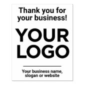 Hartelijk dank voor uw bedrijf Website Slogan Comp Rubberstempel (Afrduk)