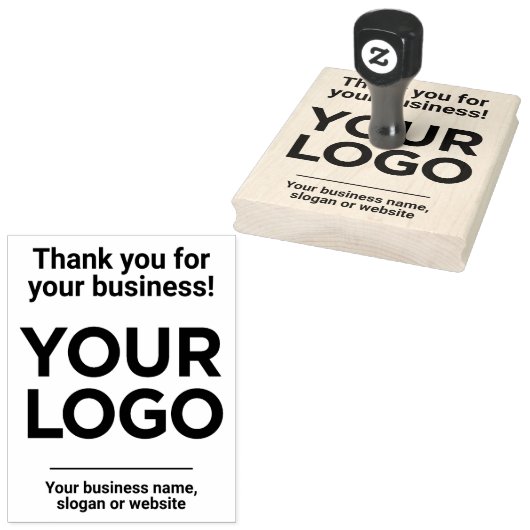 Hartelijk dank voor uw bedrijf Website Slogan Comp Rubberstempel (Gestempeld)