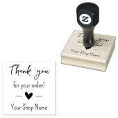 Hartelijk dank voor uw bestelling in de winkel rubberstempel (Gestempeld)