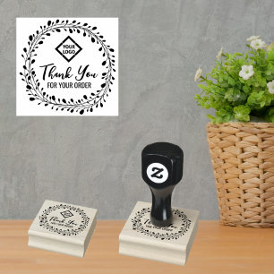 Hartelijk dank voor uw bestelling (maak uw eigen b rubberstempel