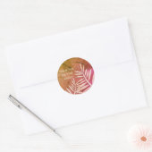 Hartelijk dank voor uw bestelling roze lef Silhoue Ronde Sticker (Envelop)