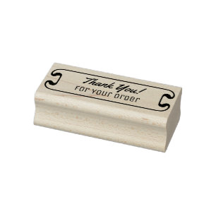 Hartelijk dank voor uw bestelling 	rubberstempel